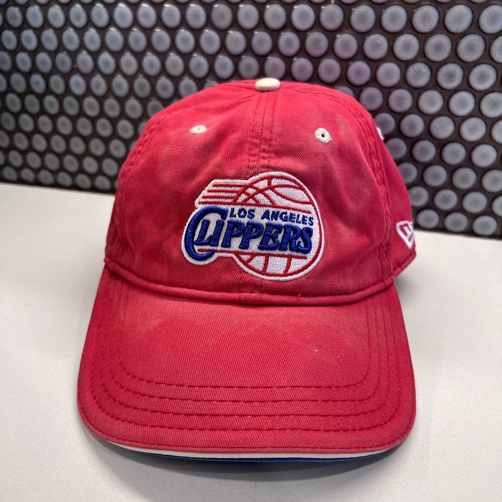 Los Angeles Clippers Hat Cap Strap Back New Era Red Classic Embroidered Men
